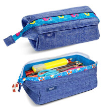 ZIPIT Lenny Pencil Case for Adults and Teens, Large Capacity Pouch, Sturdy Pen Organi