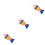 3Pièces Griffoir Chat Chic Multi Couleur Pour Chat 5