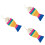 3Pièces Griffoir Chat Chic Multi Couleur Pour Chat 6