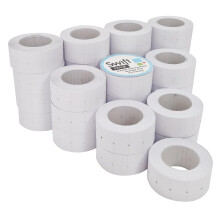 Swift 22 x 12 mm Price Gun Labels CT1 White 30 Rolls 15,000 Stickers Pricemarking Tag
