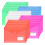 Bimormat 25 Pack A4 Plastic Wallets Folders,Assorted Colors Waterproof Popper Wallet 1