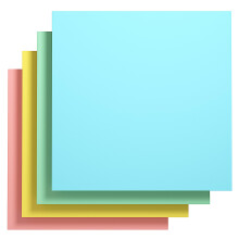 Gaint Creative Sticky Notes,300 mm x 300 mm, Pack of 4 Pads for Drafts, Presentations