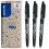 Pilot PILOT - FriXion Ball Erasable Rollerball Pen - Medium 0.7mm Tip - 3 x Black 1