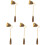 5Pièces Éteignoir Métal Long Manche Étoile Strass 4
