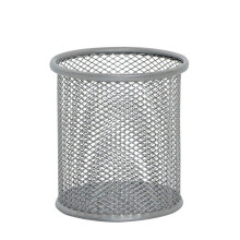 Q-Connect Mesh Pen Pot Silver KF00846
