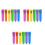 36Pièces Stylos Rétractables Enfants Mini Plastique Couleurs Multiples 3