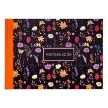 Pukka Pad, Bloom A4 Visitors Book – 96 Pages with 768 Entry Spaces – Includes Record