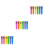 36Pièces Stylos Rétractables Enfants Mini Plastique Couleurs Multiples 5