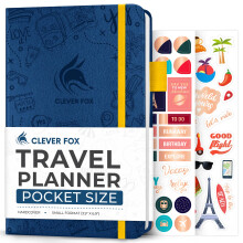 Clever Fox Travel Journal – Vacation Planner with Budget Plan, Packing List, Expense