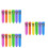 36Pièces Stylos Rétractables Enfants Mini Plastique Couleurs Multiples 7
