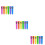 36Pièces Stylos Rétractables Enfants Mini Plastique Couleurs Multiples 9