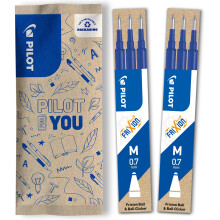 PILOT - FriXion Ball & FriXion Clicker Ink Refills - Erasable 0.7mm Ink Refills - 6 x Blue Refills