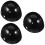 3Pièces Insert Casque Plastique Noir Confort Optimal 6