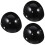 3Pièces Insert Casque Plastique Noir Confort Optimal 7