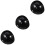 3Pièces Insert Casque Plastique Noir Confort Optimal 8
