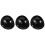 3Pièces Insert Casque Plastique Noir Confort Optimal 9