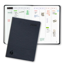 24 Hour 2026 Dated Diary – A5 Week to View Planner – Includes Monthly Views – Annual