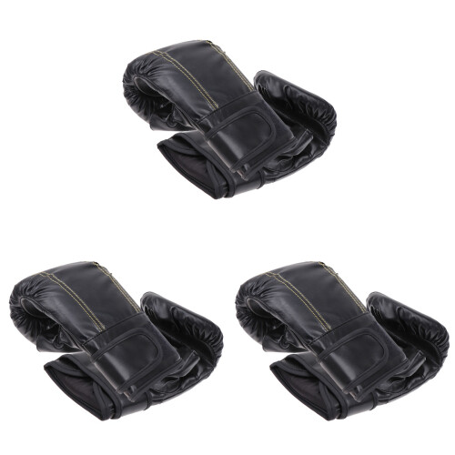 3Pièces Boxe PU Adulte Respirants Protection Main 1