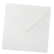 50 6" x 6" Square White Envelopes for Greetings Cards 155mm x 155mm Free Post - 100gsm Premium Thickness