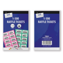 Just stationery 1-500 Cloakroom Ticket, Assorted Colors, 8000