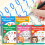 Magic Grooved Handwriting Practice Books, Large Reusable Copybooks for Children, Lear 1
