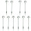 10Pièces Mini Lampadaires Pour Décor De Jardin Durable 4