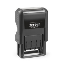 Trodat Printy 4820 Self Inking Date Stamp, Day Month Year, 10 Year Date Band, 25 x 4 mm Impression, Black Ink, Office Document Dater
