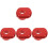 4Pièces Couvercle Allumage Aluminium Rouge Protection Durable 4
