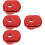 4Pièces Couvercle Allumage Aluminium Rouge Protection Durable 9
