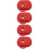 4Pièces Couvercle Allumage Aluminium Rouge Protection Durable 10