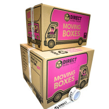10 Mixed Boxes Extra Large and Large House Moving Storage Packing Boxes with Fragile