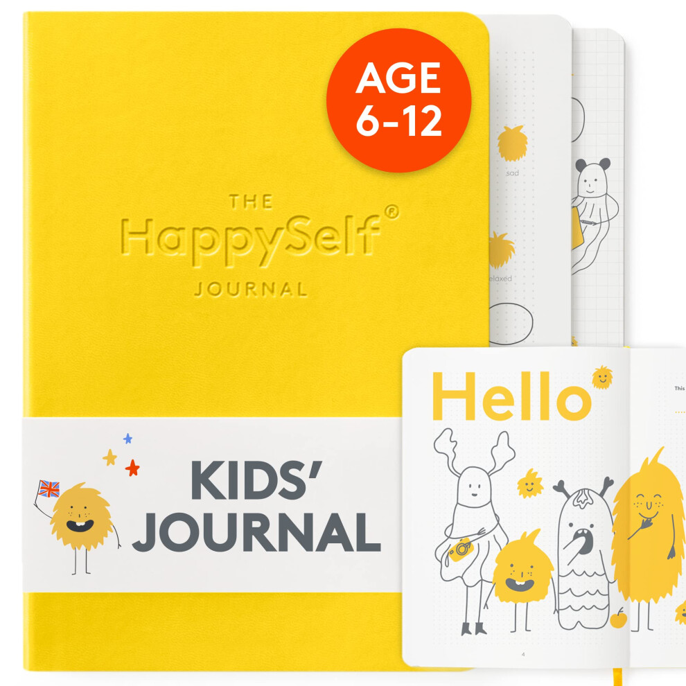 Photos - Notebook HappySelf Kids Journal - Daily Diary for Kids Aged 6-12, Enhances Positivity, Boosts