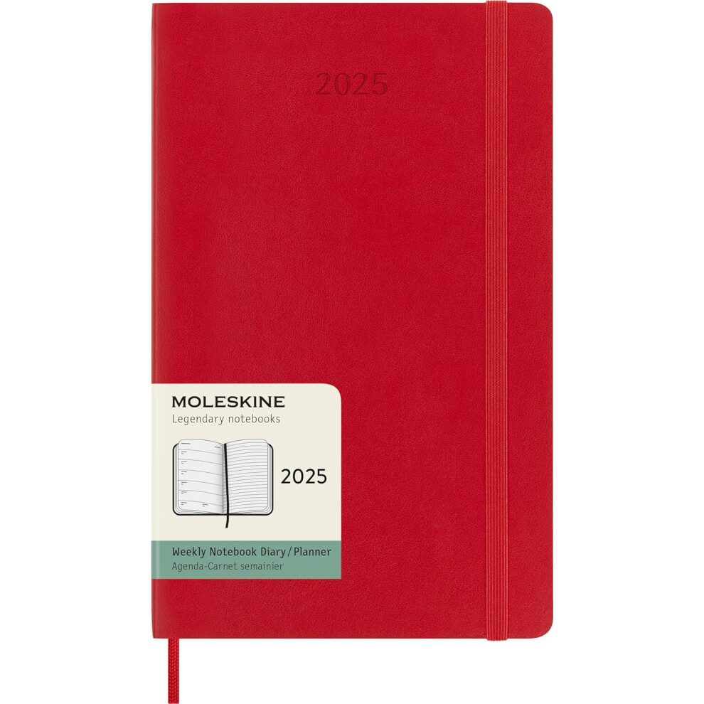 Photos - Notebook Moleskine Weekly Planner, Weekly Agenda with Space for Notes 12 Months , Soft Cov  2025