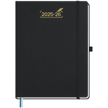 BEZEND 2026 Diary A4 Week to View with 2 Columns (Jul 25-Dec 26). 18-Month Weekly Pla