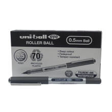 Uni-Ball Rollerball Liquid Ink Eye Micro UB-150E Black 0.5mm Box 12 pcs