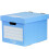 Bankers Storage Box - Blue/White (Pack of 4) 1
