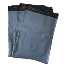 UKPS 10 Grey Colour Plastic Polythene Peel + Seal Mailing Postal Bags Large Size 12 x 16"