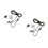 2Pièces Ordinateur En Alliage Zinc Noir Renforcée 6