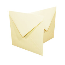 Craft UK 608A 6 x 6 inch 1000 Envelopes - Ivory