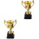 2Pièces Trophées Plastiques Or Petits Prix Pour Compétitions 5