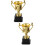 2Pièces Trophées Plastiques Or Petits Prix Pour Compétitions 9