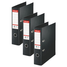 Esselte A4 Lever Arch File, Black, 72 mm Spine, Plastic, Vivida Range, 811370, 500 Sh