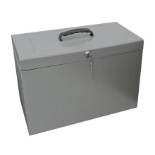 Cathedral Products A4+ (Foolscap) Steel File Box with Starter Pack of 5 Suspension Fi