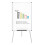 VIZ-PRO Light Melamine Tripod Whiteboard/Flipchart Easel, 90 x 60 cm 1