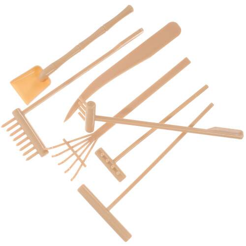 3Ensembles Accessoires Zen Jardin Râteaux Mini Plastique 1