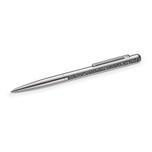 Swarovski Crystal Shimmer Ballpoint Pen, Black Ink with White Crystal Rocks and Chrom
