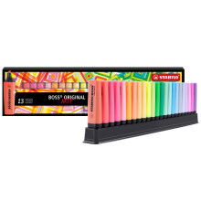 STABILO BOSS ORIGINAL - Highlighter - ARTY - Deskset of 23 - Assorted Colours