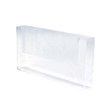 Deflecto Pk of 6 A4 Landscape Flat Back Countertop Leaflet Holder with Optional Wall