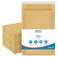 UK SUPPLIES LIMITED Padded Gold Bubble Envelopes (Pick Size & Qty) Peal & Seal Packag