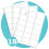 Triplast 1000 x Multipurpose A4 Label Sheets - 18 Labels per Sheet (64 x 47mm Each) - 1